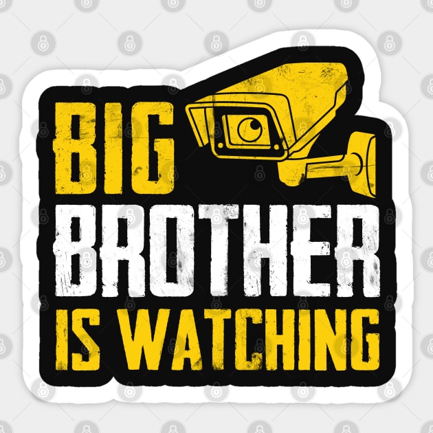 Big Brother Is Watching Sticker by TextTees